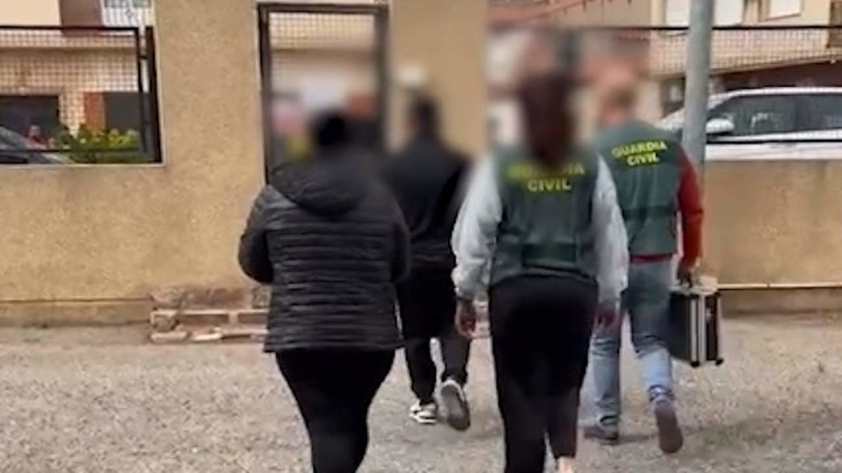 Imagen durante el operativo policial.