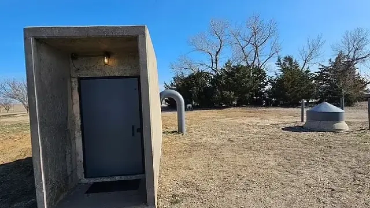 Imagen de la entrada en el silo nuclear.