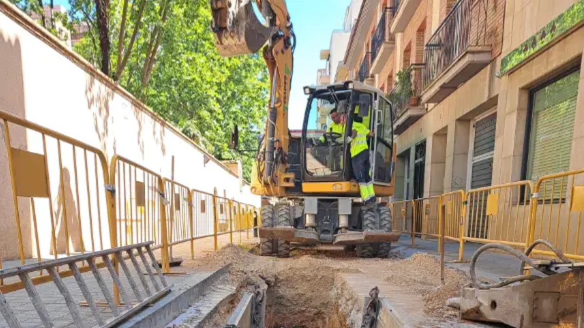 Imatge d'unes obres d'Aigües de Reus.