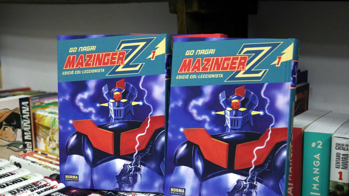 El manga en català 'Mazinger Z' de Norma Editorial a Arkham Comics de Barcelona.