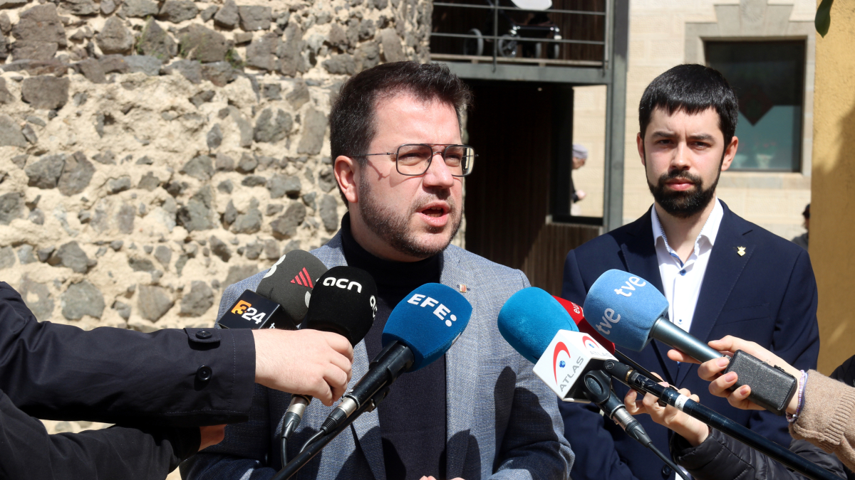 El presidente de la Generalitat, Pere Aragonès.