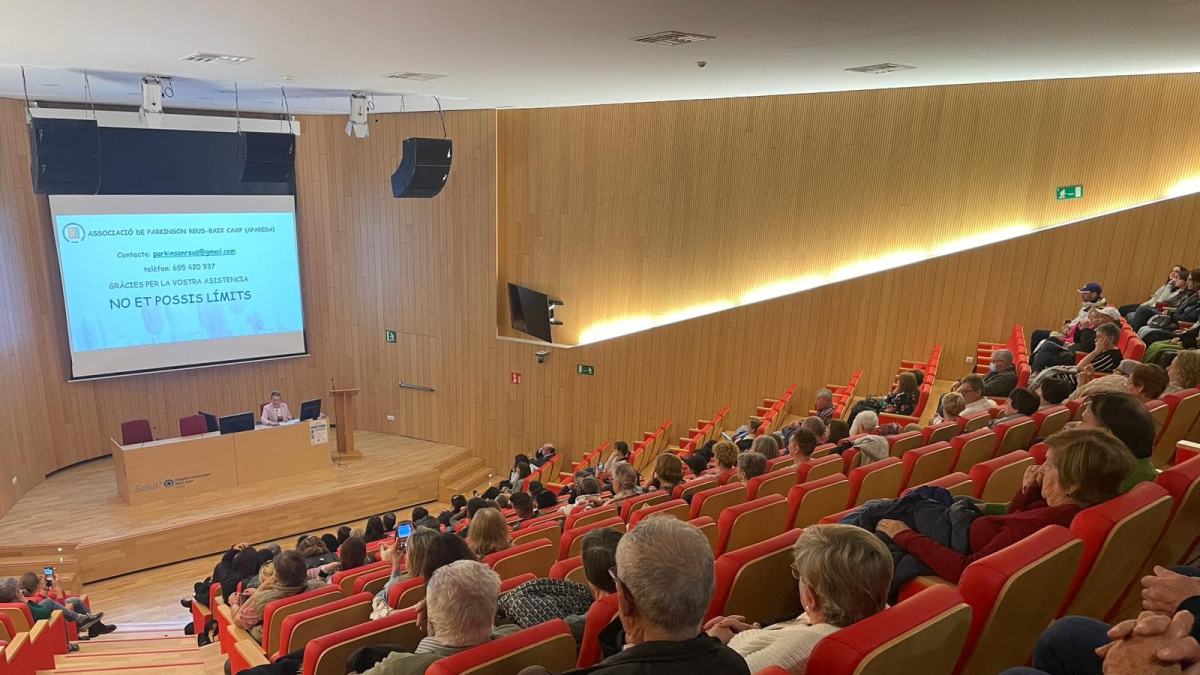 Presentación de la Asociación de Parkinson Reus- Baix Camp en el Auditorio del Hospital de Reus.