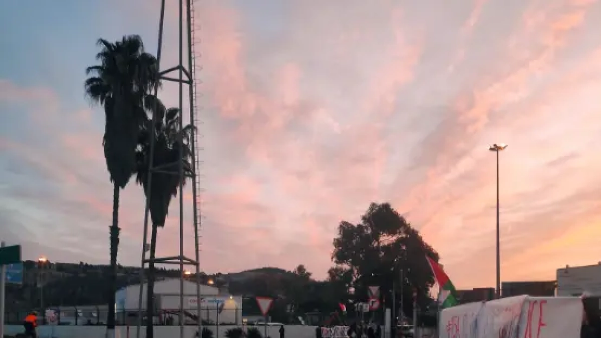 Imagen de una de las protestas en los puertos de Cataluña.