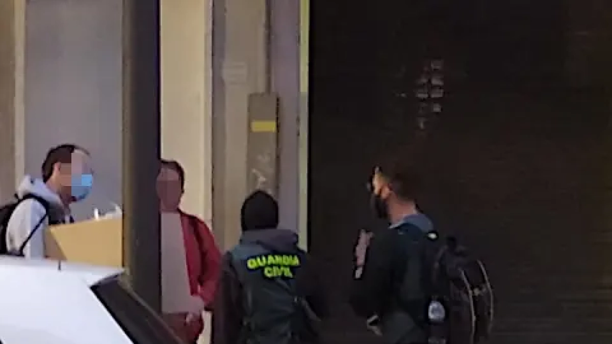 Imatge d'un dels escorcolls de la Guàrdia Civil.