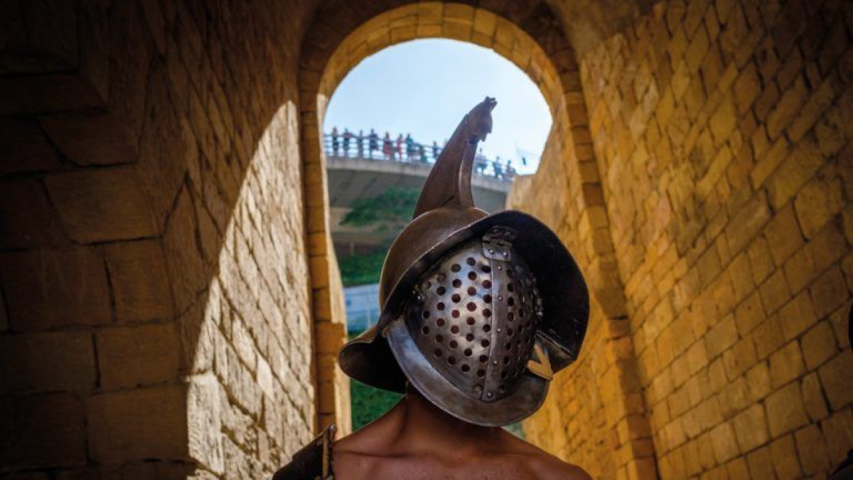 Imagen del espectáculo Guarde te Infamas, La Gladiatura de la redención.