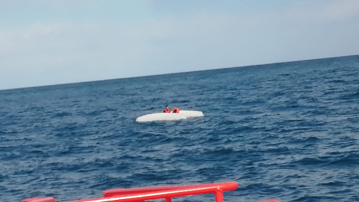 Imagen de un momento del rescate.