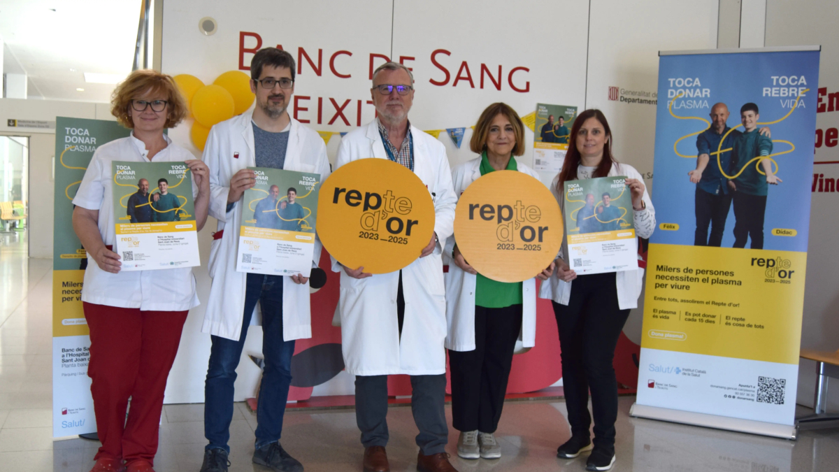 Presentación de la campaña de donación de plasma en Reus.