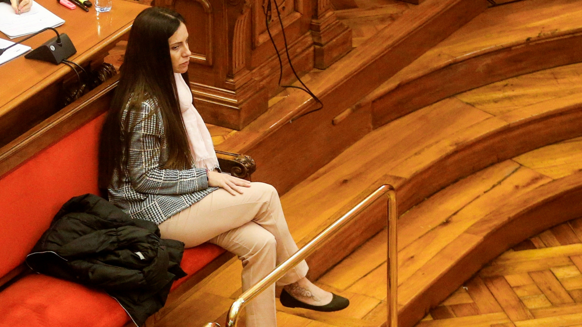 Imagen de la acusada Rosa Peral en la sesión del juicio del 16 de marzo del 2020.