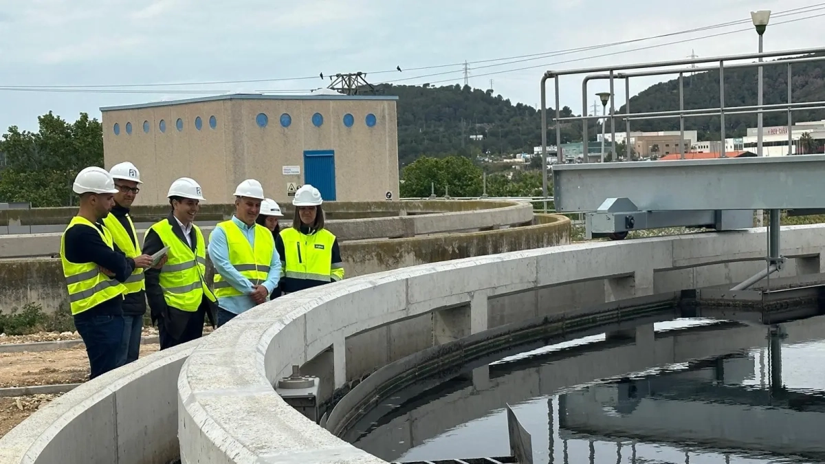 Imagen de la depuradora de Calafell.