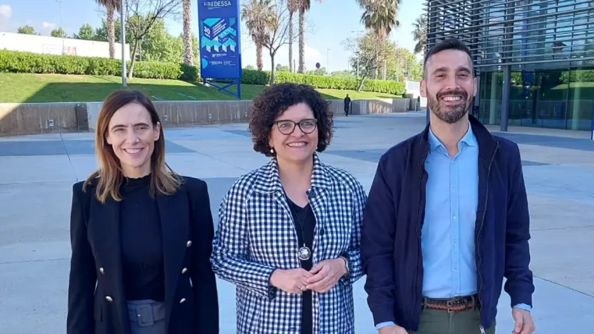 D’esquerra a dreta, Sandra Guaita, Rosa Maria Ibarra i Alberto Bondesio.