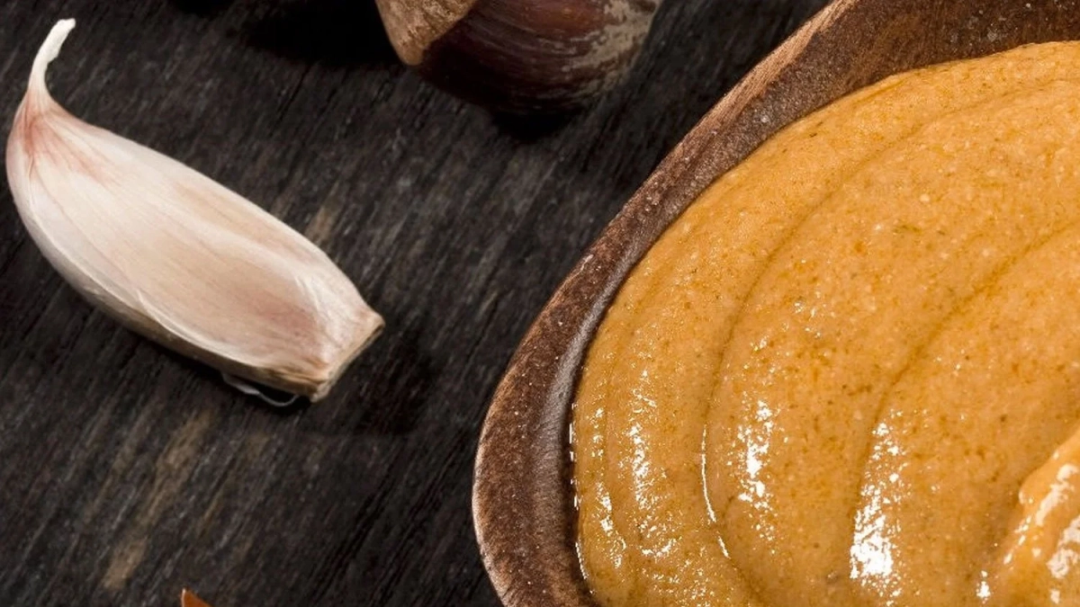 Imagen de archivo de salsa romesco.