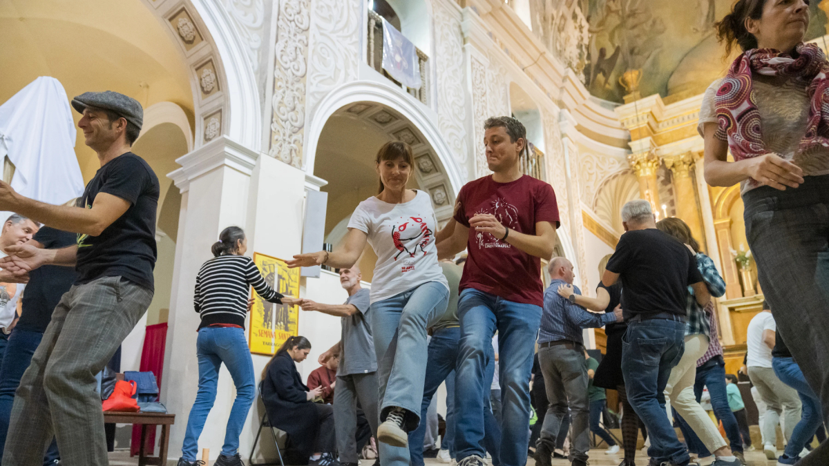 Imagen de los conciertos celebrados este domingo durante el Picnic Dixie, que se ha trasladado del Parque del Anfiteatro a la iglesia de Sant Miquel