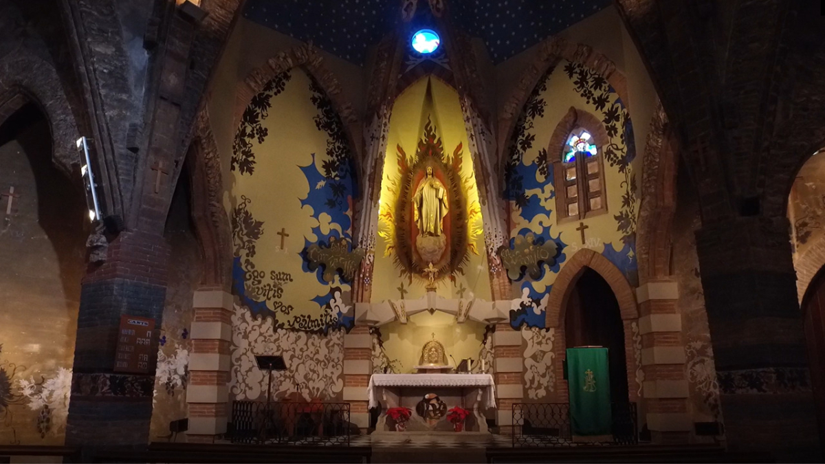 Interior del temple, que va ser consagrat l’any 1923.