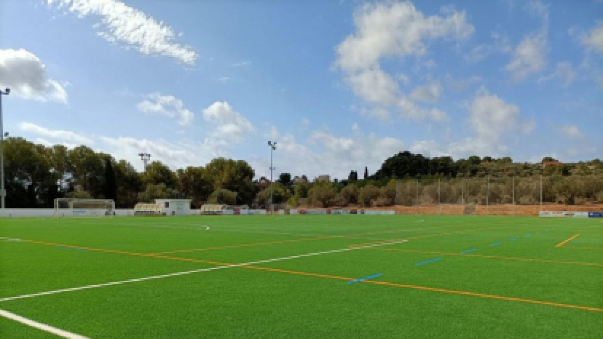 Imagen del campo de fútbol municipal del Camí de Ronda, en el Vendrell.