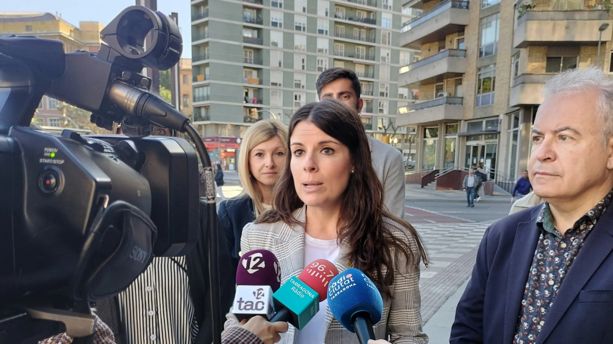 Mònica Sales durant la compareixença sobres les propostes de Junts sobre seguretat.