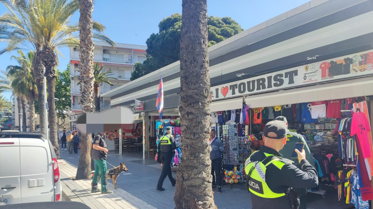 Imagen del operativo en Salou.