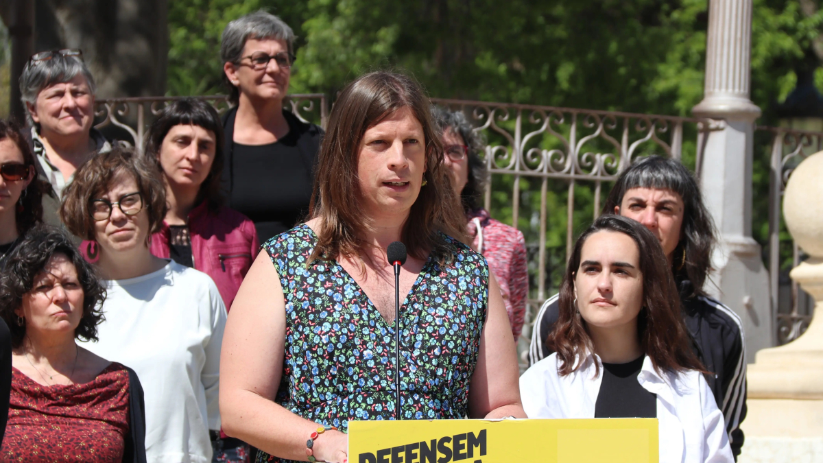 Ortésia Cabrera durante una rueda de prensa.