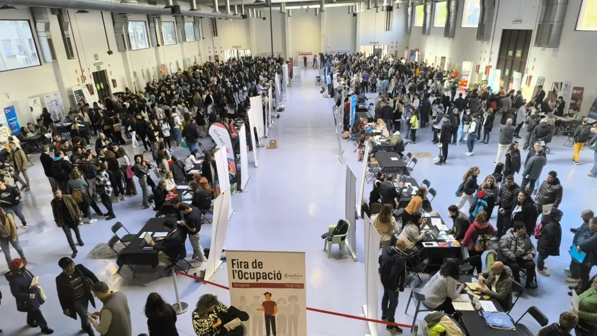 Imagen de la Fira de l'ocupació de Tarragona.