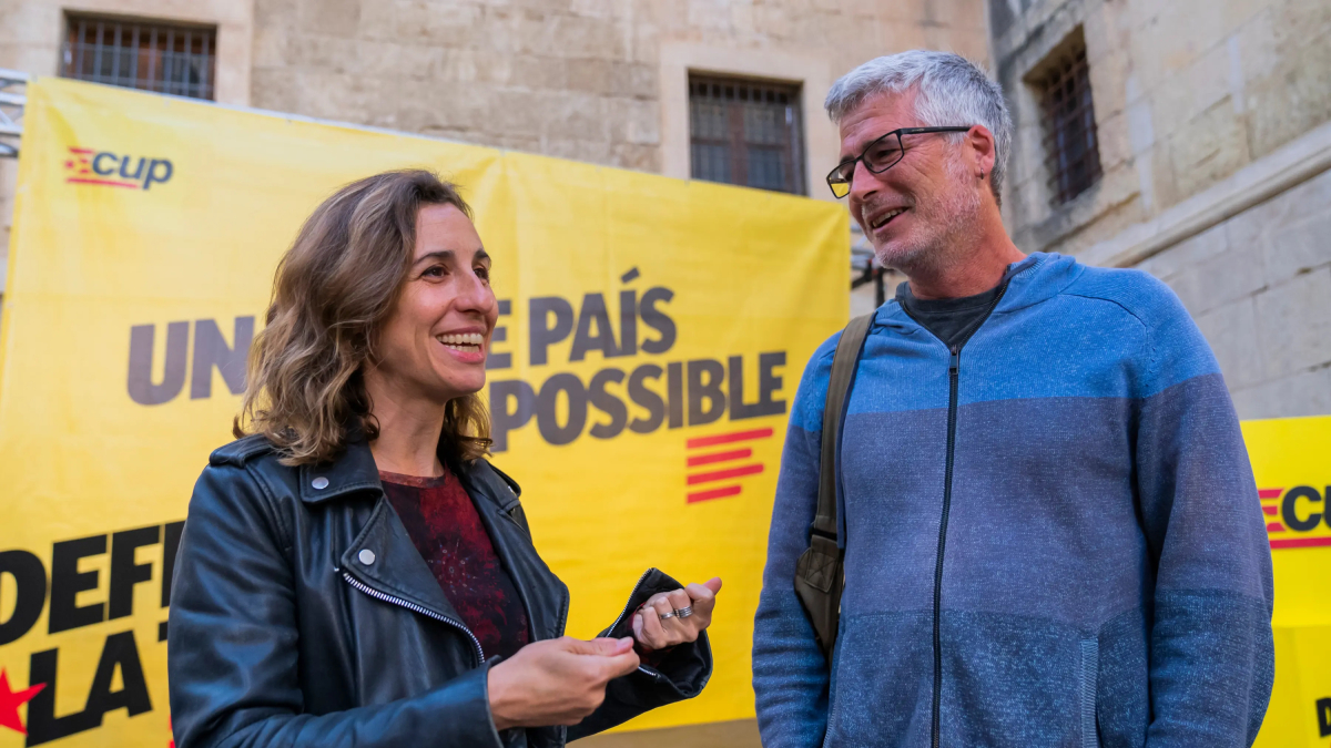 Mitin de la CUP con los cabezas de lista por Barcelona y Tarragona en Reus.