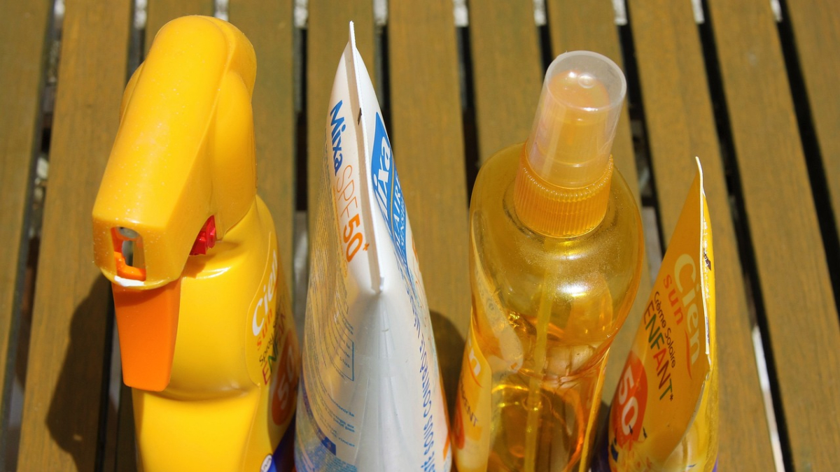 Imagen de productos de protección solar.