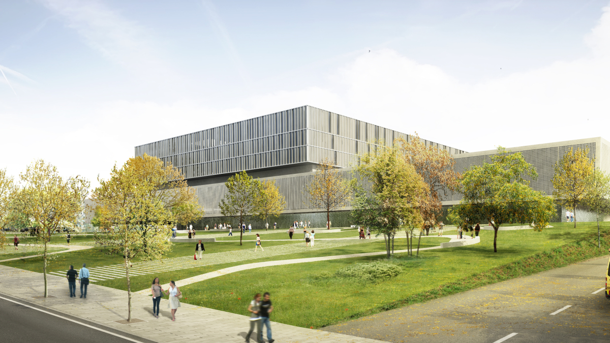 Imagen virtual de la fachada norte del nuevo Hospital Joan XXIII de Tarragona.