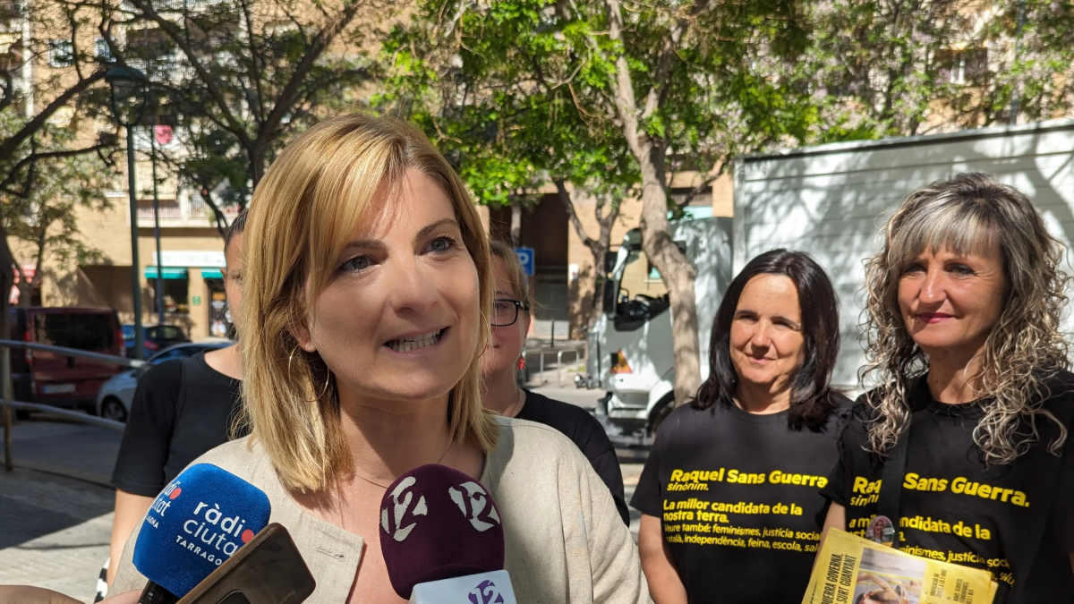 La candidata d'ERC, Raquel Sans, ha fet una valoració de la campanya.