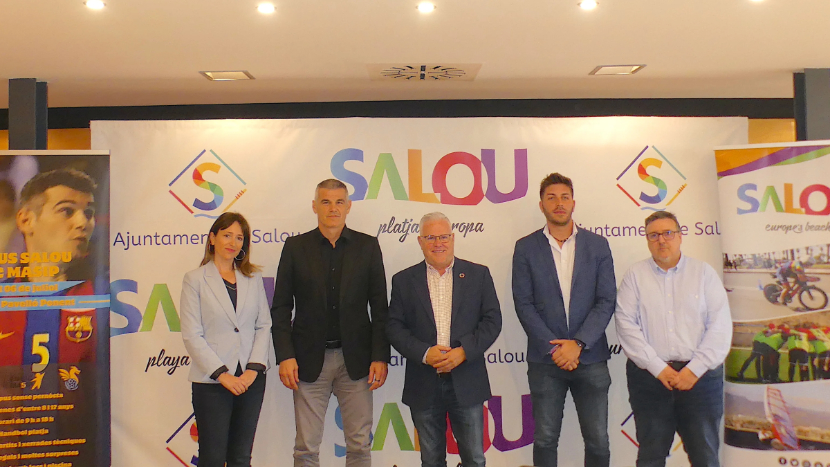 Imagen de la presentación del nuevo campus de balonmano Enric Masip en Salou