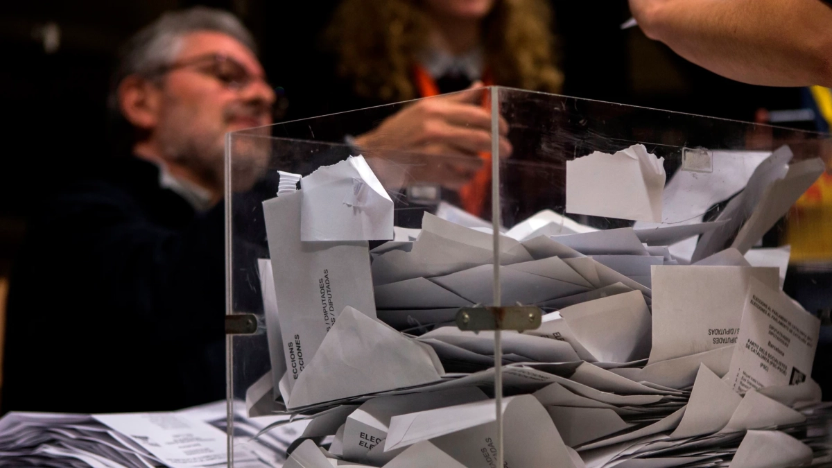 Imagen de archivo de unas elecciones en Cataluña.