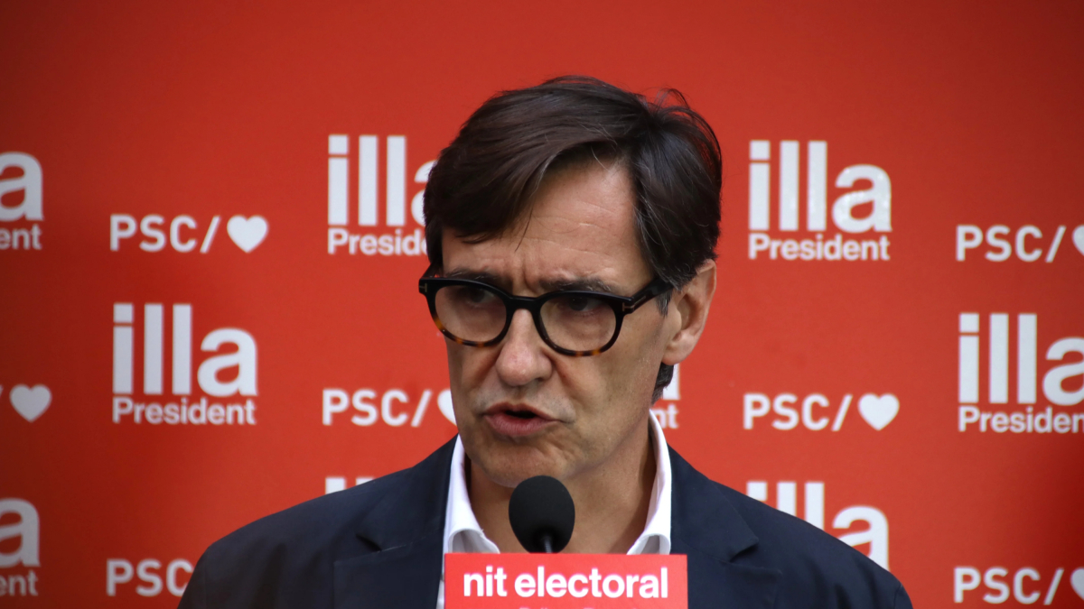 El cabeza de lista del PSC, Salvador Illa