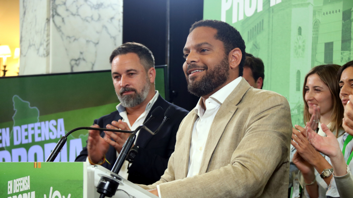 Chaparral y Abascal, valorando los resultados de Vox el 12-M.
