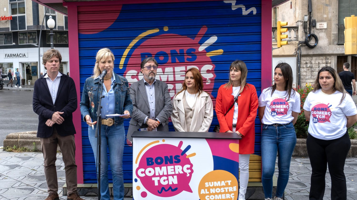 Imatge de la presentació dels bons comerç de Tarragona.