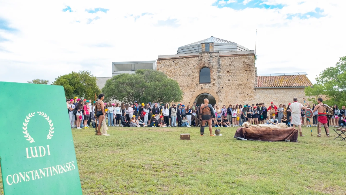 Exhibició de lluita de gladiadors a Constantí.