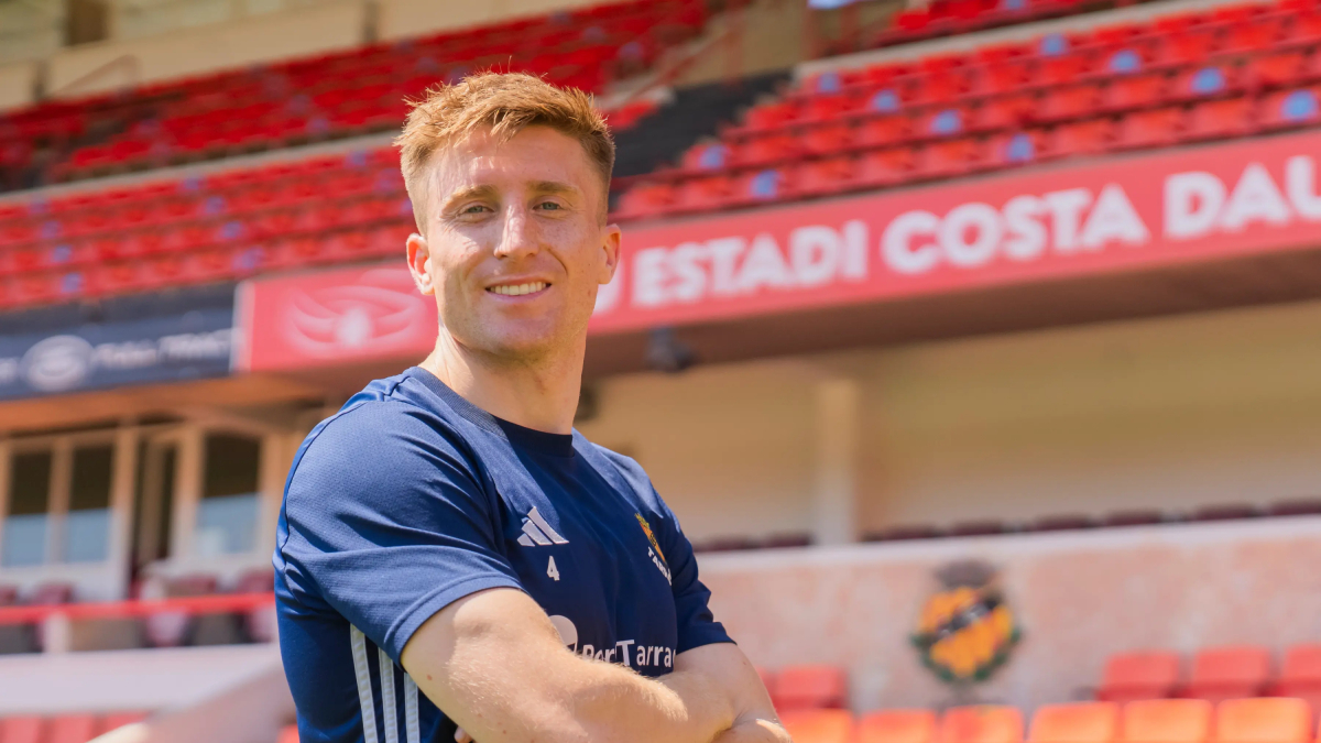 Pol Domingo en el Nou Estadi Costa Daurada.