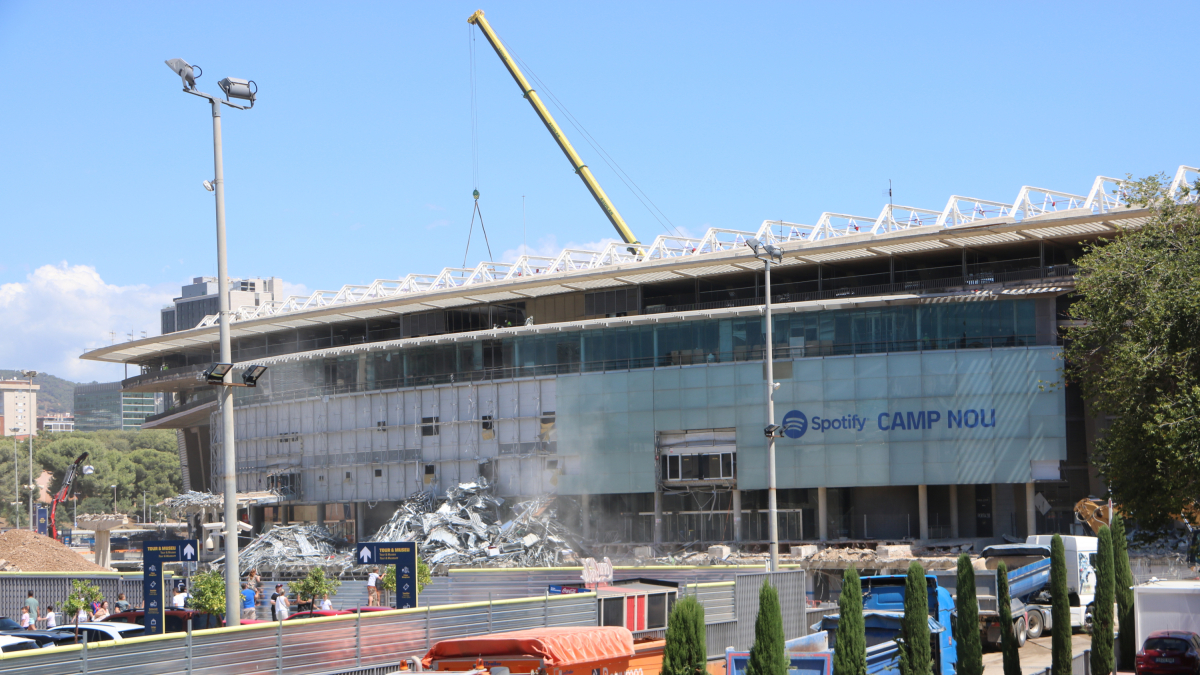 Obras de remodelación del campo del FC Barcelona, Spotify Camp Nou.