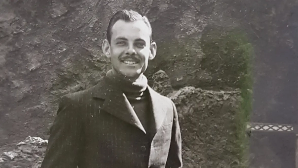 Francesc Vilà Sales, un dels impulsors de les Rutes de la Llibertat, a Perpinyà 24 de març 1939.