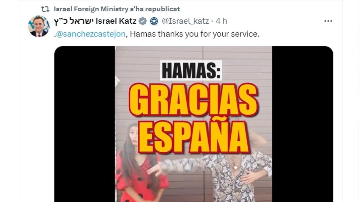 Captura del vídeo difundido por Israel en que combina flamenco con imágenes de los ataques del 7 de octubre