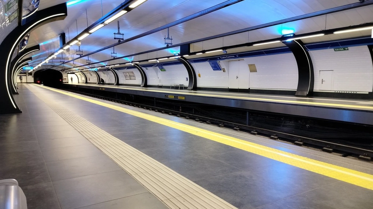 Imatge d’una estació de metro de Madrid.