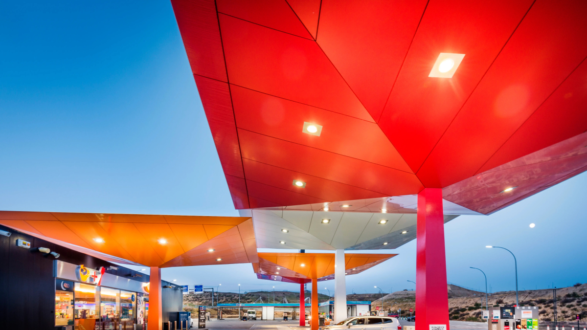 Estació servicio de Repsol.