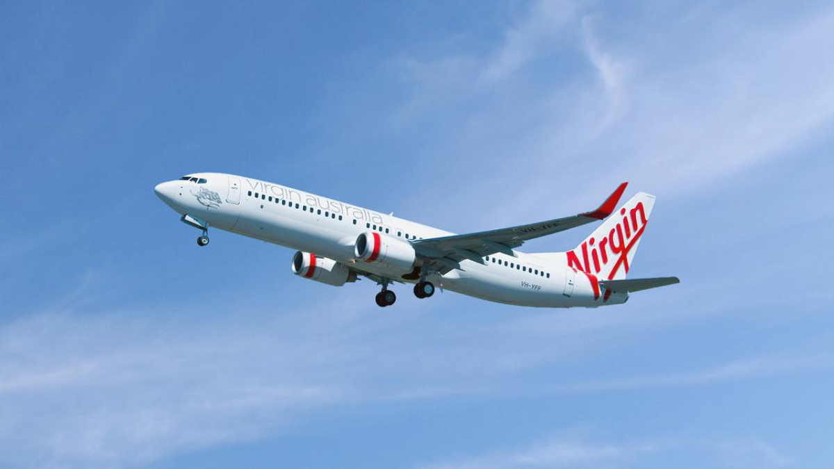 Imatge d’un avió de Virgin Australia.