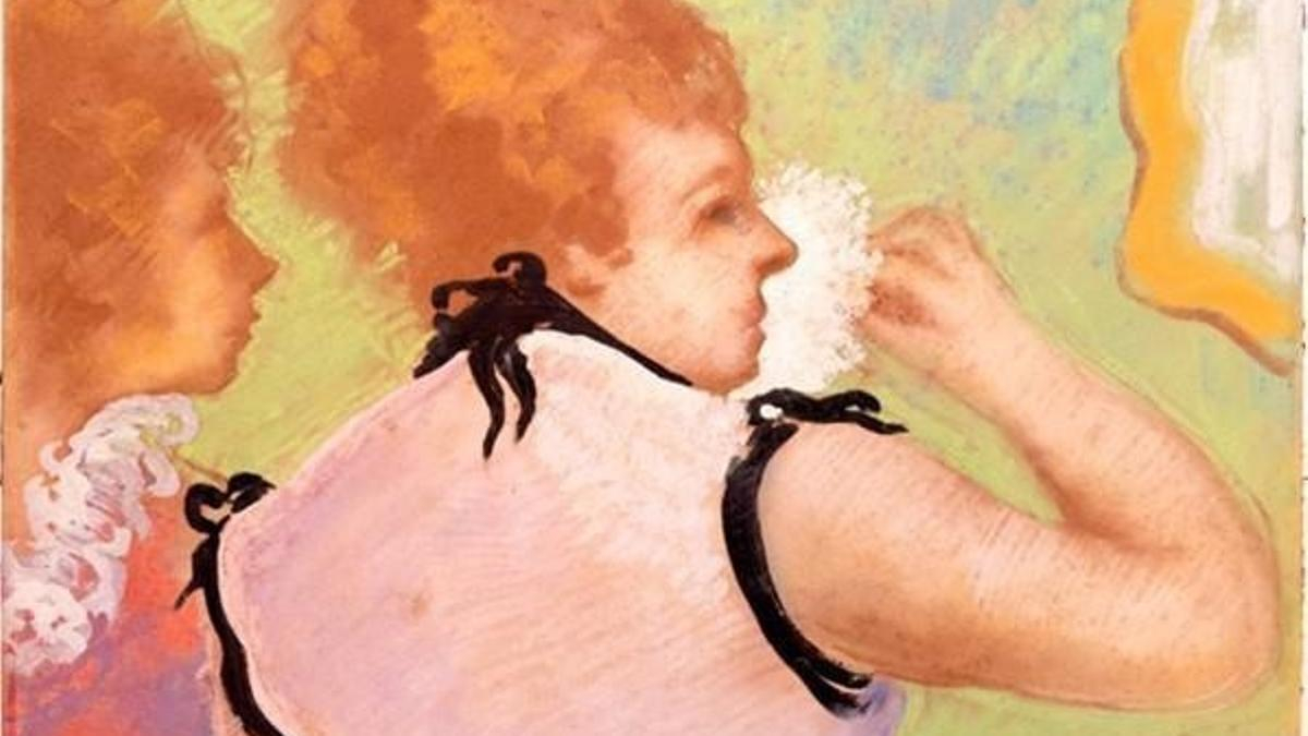 Imagen del cuadro 'Elogio del maquillaje' de Edgar Degas.