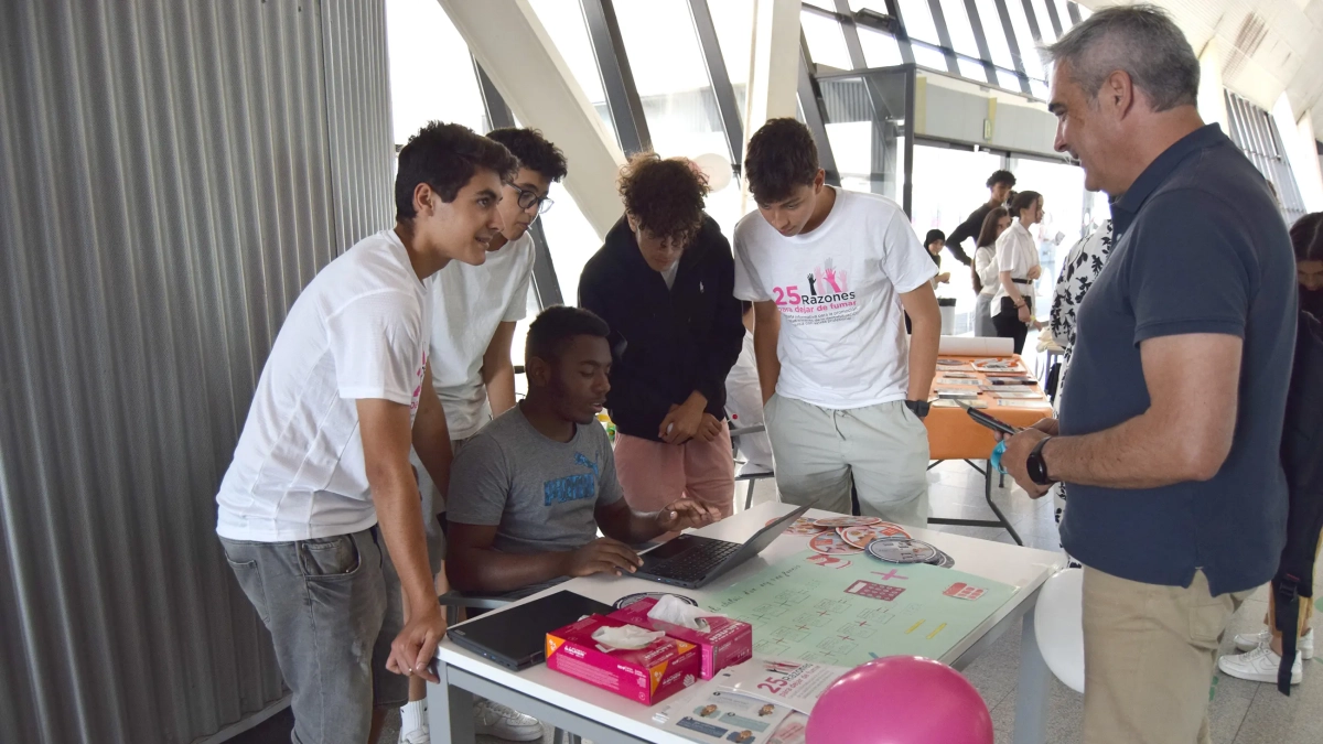 Una de las actividades que han realizado los alumnos del Instituto Josep Tapiró.