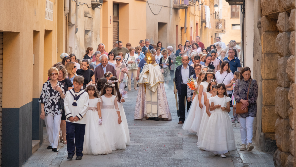 Imagen de la tradicional festividad de Corpus en Constantí.