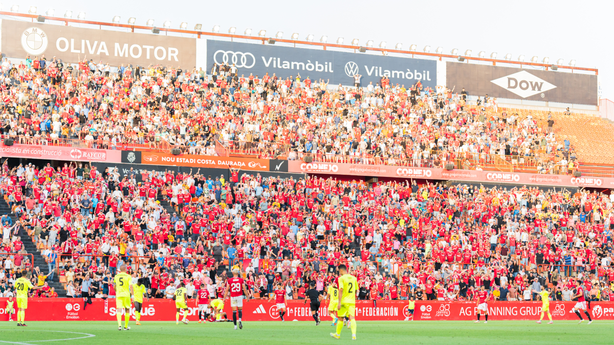 Imatge del partit entre el Nàstic i l'AD Ceuta.