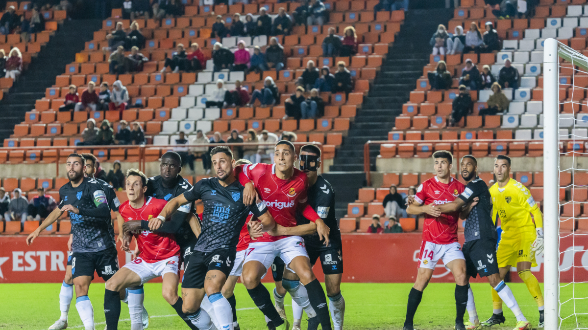 Imagen del último Nàstic-Málaga el 22 de diciembre del 2022.