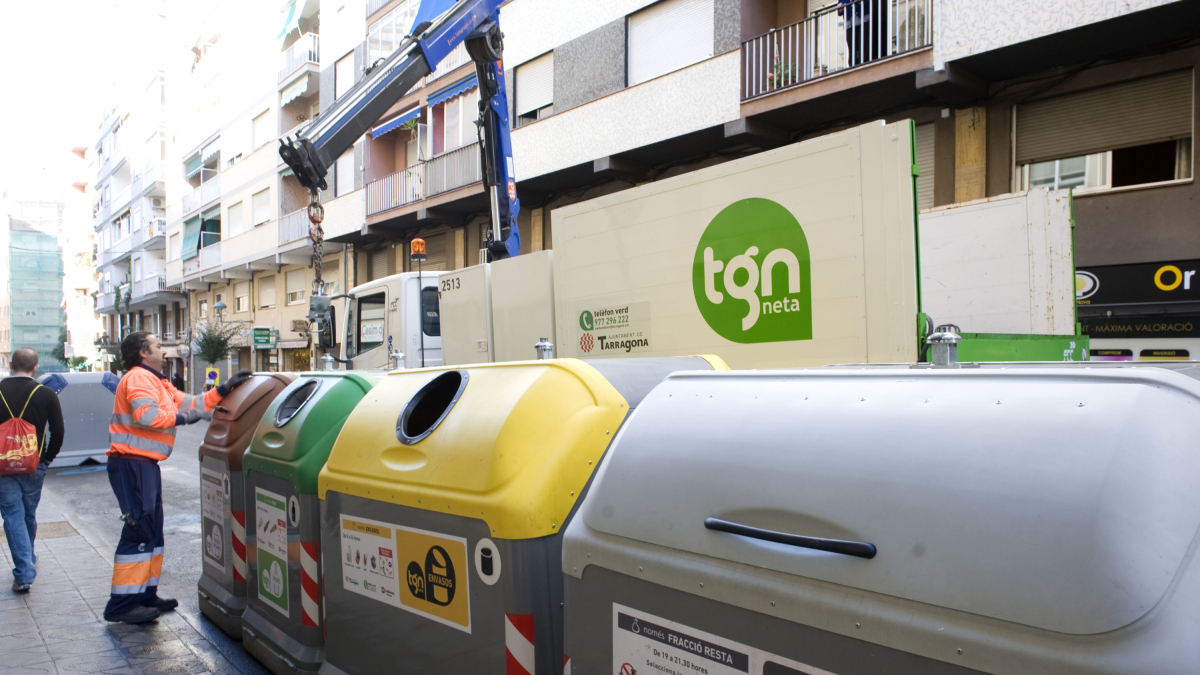 Contenedores de la basura de Tarragona.