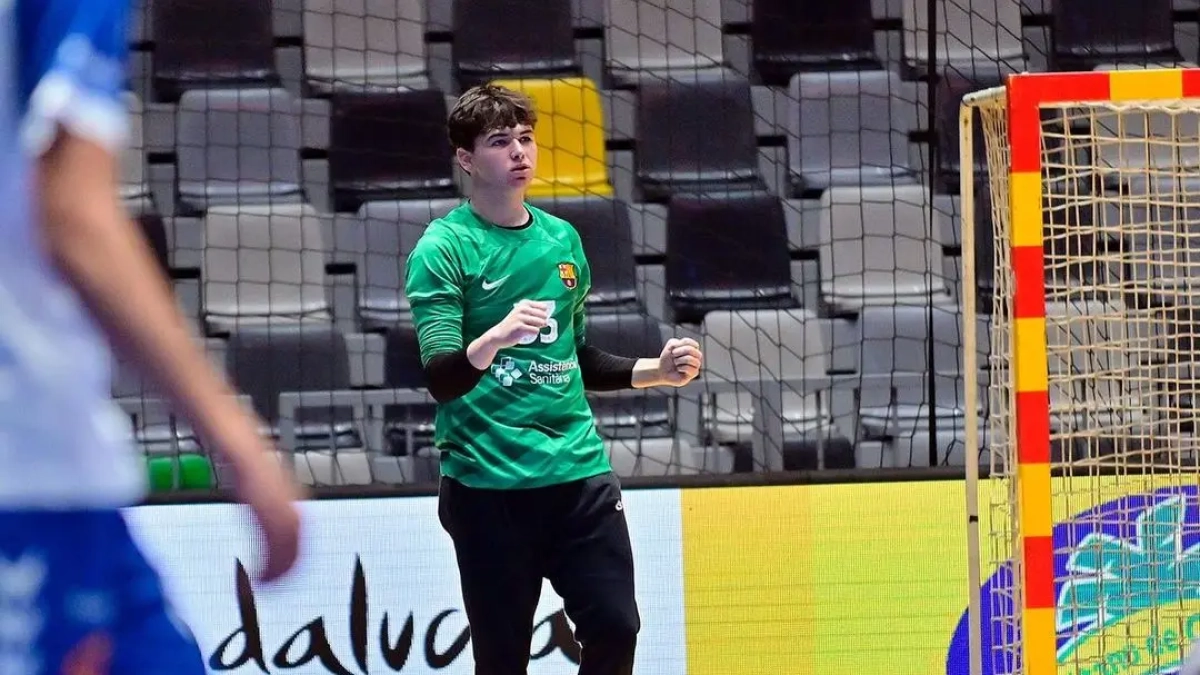 Albert Quesada durant la final de la Minicopa del Rei.