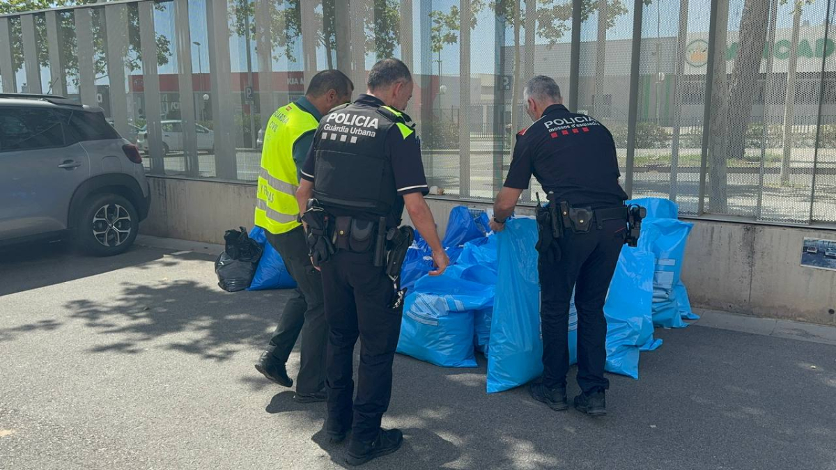 En total se intervinieron 1.808 productos téxtiles y calzado falsificado.