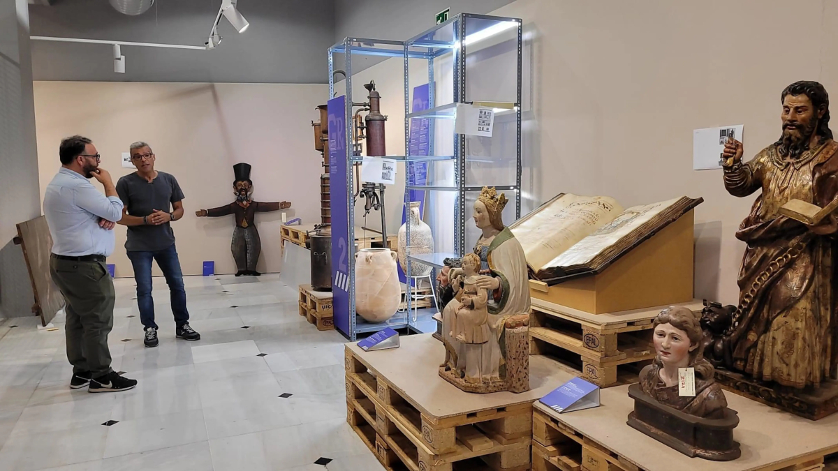 Algunas de las piezas que se mostrarán en las dos exposiciones organizadas por el Museo de Reus.