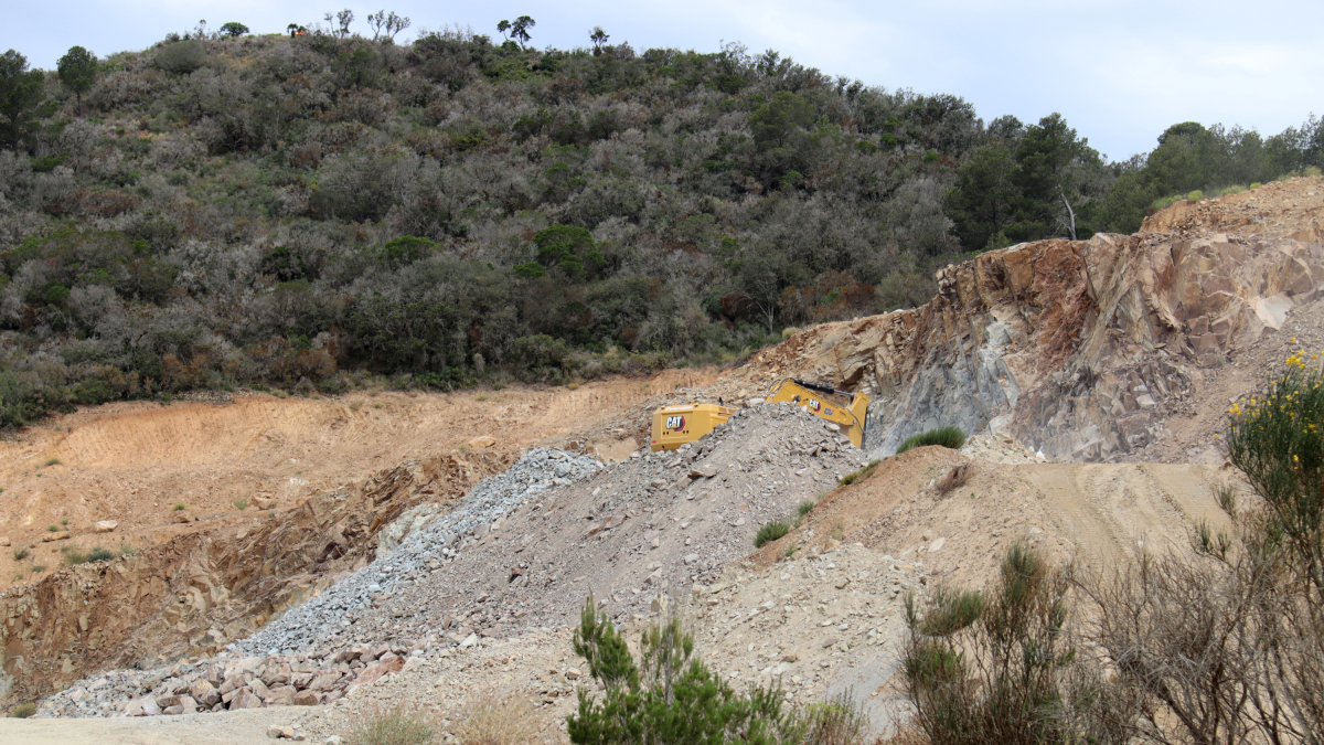 Una de les cinc pedreres de Vilanova d'Escornalbou.