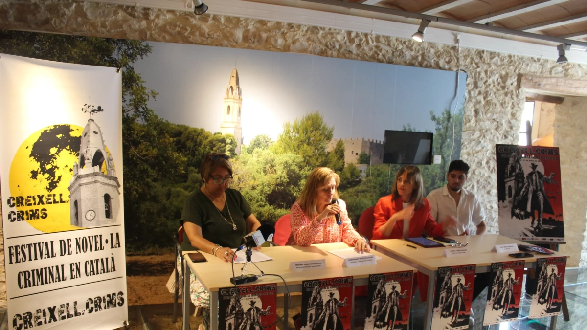 Presentación del Festival de Novela Criminal en Catalán, el Creixell Crims.